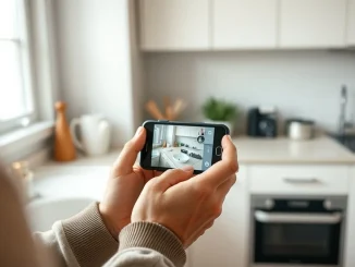 A DoorDash courier uses the new Tasks app to film data for artificial intelligence training.