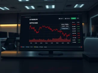 Ethereum market analysis dashboard showing negative funding rates and ETH price struggling below $2,100