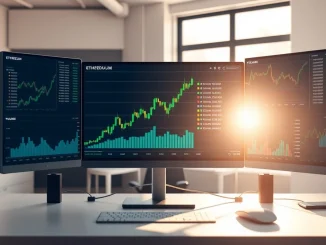 Ethereum market analysis showing taker volume spike and price chart data visualization