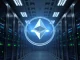 Ethereum (ETH) coin glowing in a secure data center, representing institutional accumulation and price support.