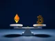 Ethereum vs Bitcoin performance analysis showing ETH underperformance since the Merge