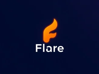 Flare network logo representing cryptocurrency price analysis and technical outlook for investors.