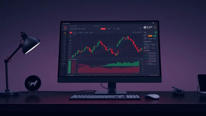 Professional analysis of Floki Inu (FLOKI) cryptocurrency price data on a trading terminal.