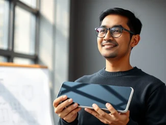 Former Apple designer Abidur Chowdhury discusses Hark's AI interface design vision in a design studio setting