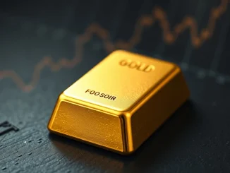 Gold bullion bar representing the historic price crash amid Iran conflict and Federal Reserve policy.