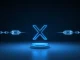 XRP token transforming into multiple blockchain chains representing Hex Trust and Doppler Finance multi-chain partnership