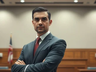 Kalshi CEO Tarek Mansour defends against Arizona criminal charges in a courtroom setting.