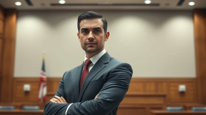 Kalshi CEO Tarek Mansour defends against Arizona criminal charges in a courtroom setting.
