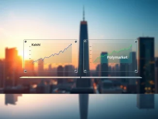 Kalshi and Polymarket prediction market platforms targeting $20 billion valuations in new fundraising.