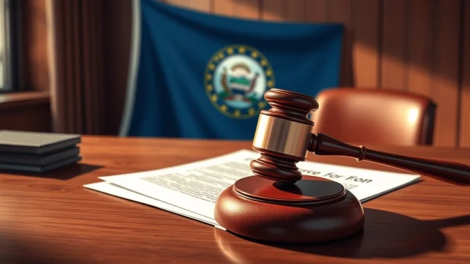 Legal documents and gavel representing the Kalshi Washington state gambling lawsuit.