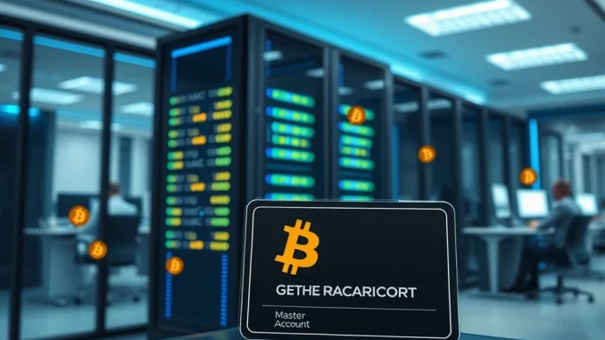 Federal Reserve banking infrastructure with cryptocurrency integration representing Kraken's master account access