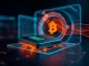 Ledger hardware wallet enabling Bitcoin Vaults for secure collateral use in DeFi applications.