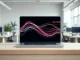 Lovable's vibe-coding platform visualized as colorful code on a laptop in a modern tech office.