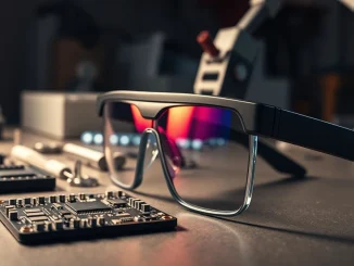 Memories.ai develops visual memory AI for wearables and robotics on a tech workbench.