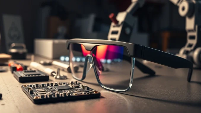 Memories.ai develops visual memory AI for wearables and robotics on a tech workbench.