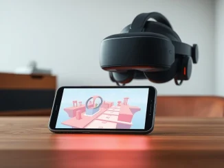 Meta Horizon Worlds shutdown symbolized by a VR headset and a smartphone showing a metaverse app.