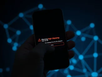 Smartphone showing a DeFi slippage warning during the $50M Aave crypto swap incident where an MEV bot profited $10M.