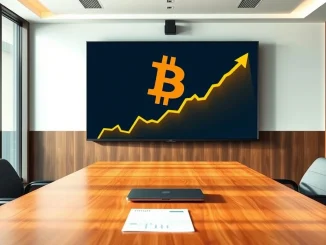 MicroStrategy's record STRC issuance funding a major Bitcoin purchase, visualized in a corporate setting.