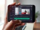 Mirage AI video editing platform interface showing accent-preserving technology on smartphone screen