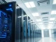 Mistral Forge enterprise AI platform server rack in a data center, representing custom model training.