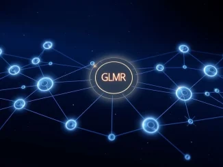 Moonbeam GLMR network architecture visualization showing interconnected blockchain nodes