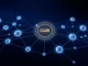 Moonbeam GLMR network architecture visualization showing interconnected blockchain nodes