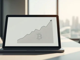 Morgan Stanley Bitcoin ETF filing progress shown on a financial analytics display.