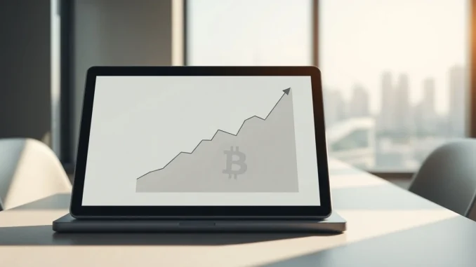 Morgan Stanley Bitcoin ETF filing progress shown on a financial analytics display.