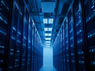 Nvidia CEO Jensen Huang presents AI chip projections at GTC conference.