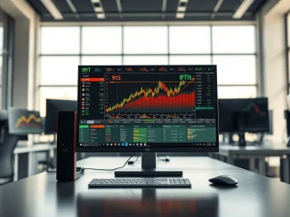 Trading terminal displaying Bitcoin and Ethereum ETF options data following NYSE rule changes in 2026.