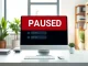 OpenAI ChatGPT interface showing a paused status, representing the halted development of its controversial features.