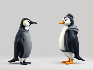 Legal confrontation between Original Penguin and Pudgy Penguins brands in trademark lawsuit.