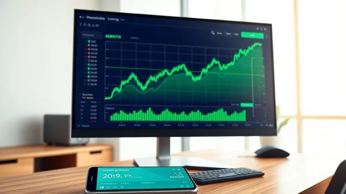 Pepeto cryptocurrency exchange interface showing live trading and staking data, highlighting its $7.5M presale success.