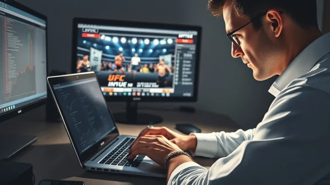 Polymarket trader capitalizes on a UFC announcer's mistake during a live fight.