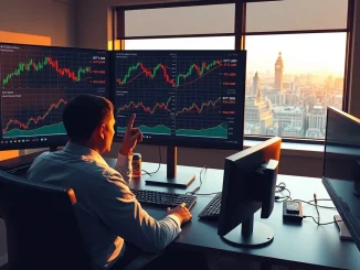 PrimeXBT trader analyzing cross-market signals from forex, gold, and indices for cryptocurrency trading opportunities.