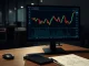 Cryptocurrency market analysis chart for Ravencoin (RVN) on a computer monitor.
