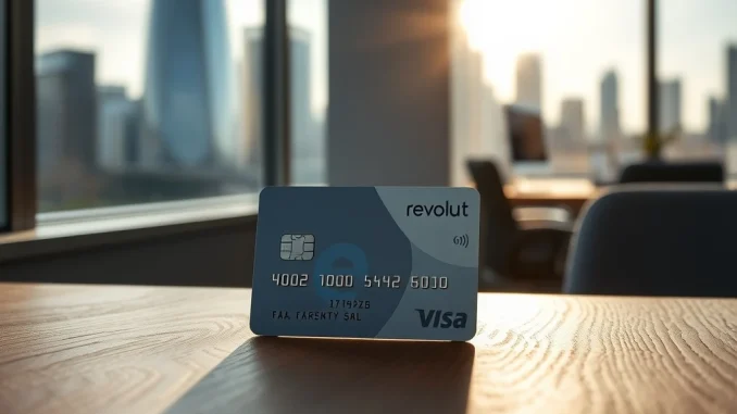 Revolut banking card symbolizing the new UK bank license and protected deposit accounts.