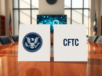 SEC and CFTC regulatory memorandum signing for coordinated cryptocurrency market oversight