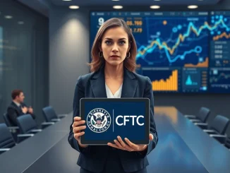 Regulator analyzing crypto and prediction market data on screen with SEC and CFTC logos, March 13 2026 news.