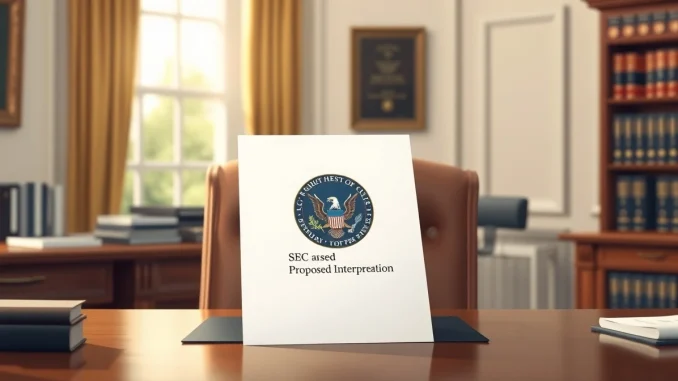 SEC proposed crypto interpretation document under White House review for digital asset regulation