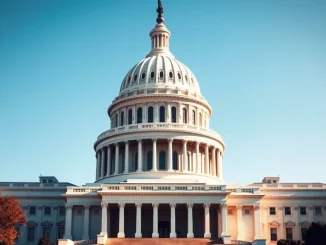 US Capitol building representing Senate bill targeting sports betting on prediction markets.
