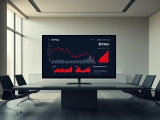 Sharplink corporate dashboard showing $735M loss and declining Ethereum price chart for 2025 financial results.