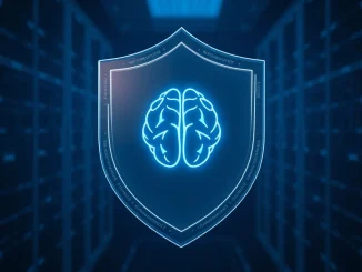 SlowMist's five-layer digital security shield protecting an AI agent core, representing the new Web3 security framework.