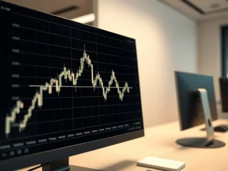 Analysis of a bullish SOL price chart pattern on a trading screen, indicating potential market movement.