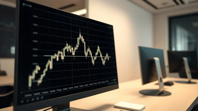 Analysis of a bullish SOL price chart pattern on a trading screen, indicating potential market movement.