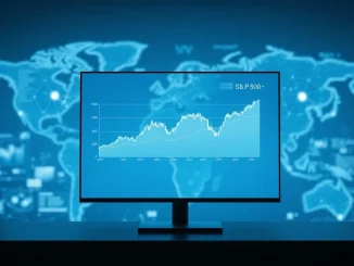 Digital trading interface displaying S&P 500 perpetual futures chart on the Hyperliquid platform.