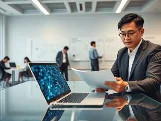 Startale Labs and SBI Holdings executives finalizing the $50 million Series A investment deal for Web3 infrastructure.