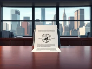 Official document representing Strike's New York BitLicense approval with Manhattan skyline.