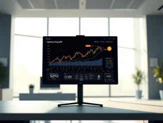 Professional trading interface for the STS Digital structured crypto platform in an institutional setting.