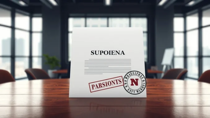 Legal subpoena document in Swan Bitcoin case against Cantor Fitzgerald and Howard Lutnick.
